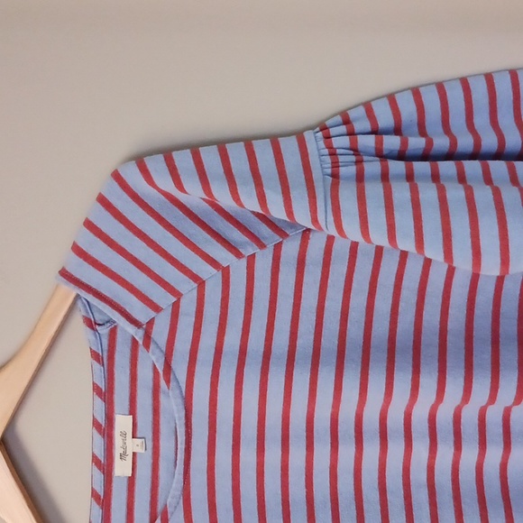 Madewell Bell Long Sleeve Striped Top Size S - Picture 3 of 13